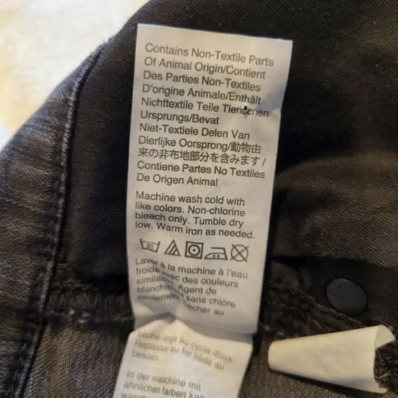 Madewell 9" High-Rise Skinny, faded black sz 34 - Picture 10 of 14